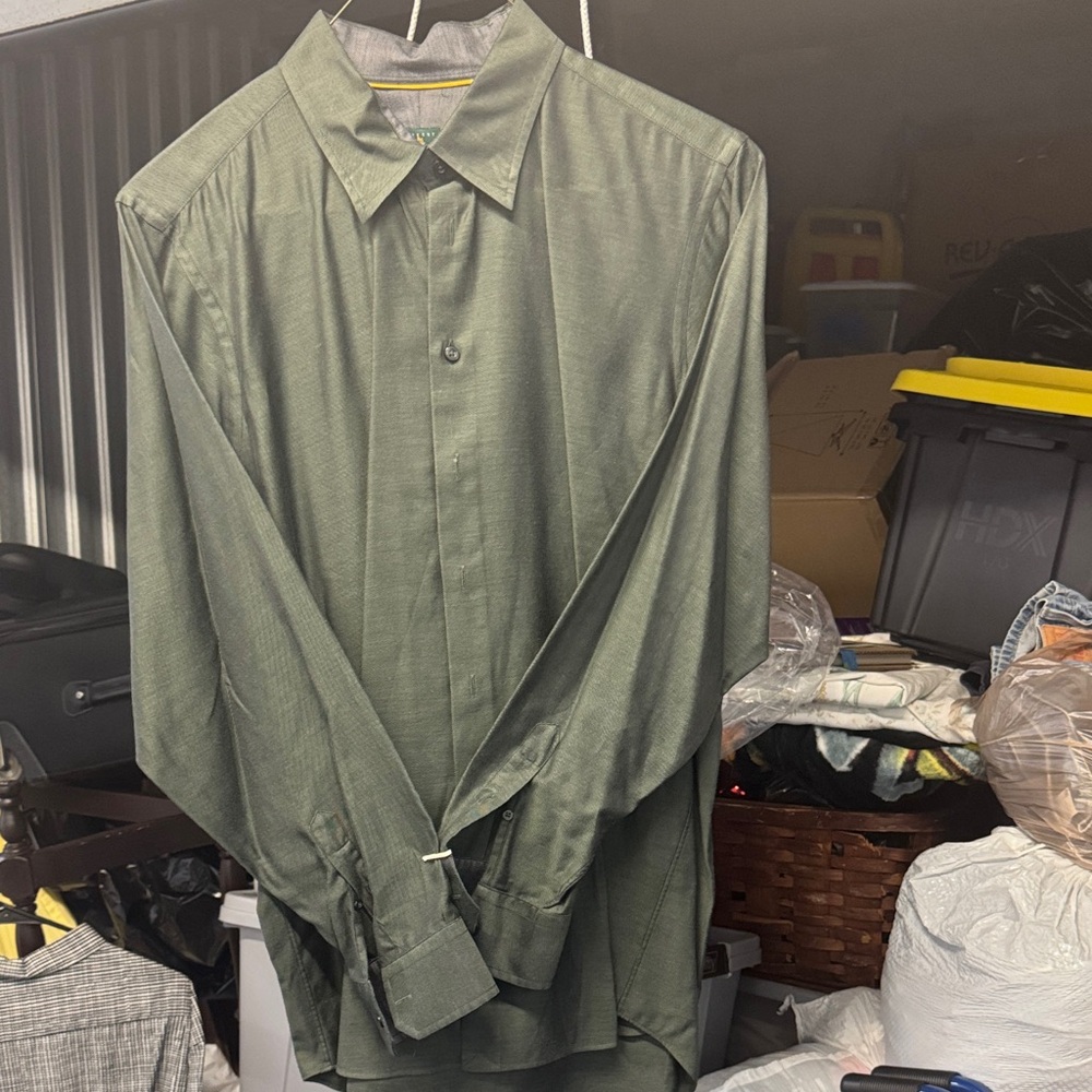 Robert Talbott Olive Dress Shirt